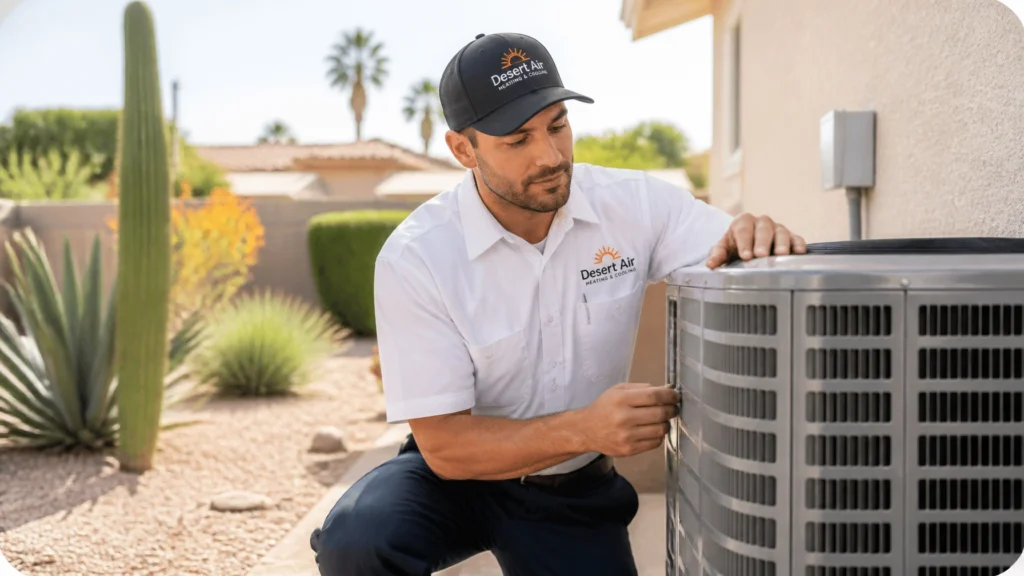 Modern home exterior with professional landscaping in Phoenix AZ