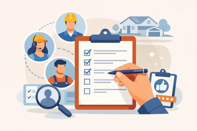 Contractor Matching Service Review Checklist