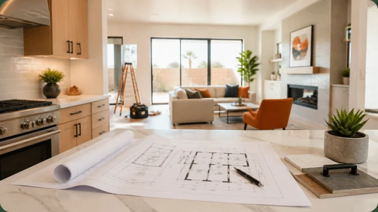 Phoenix home remodeling and renovation project in progress